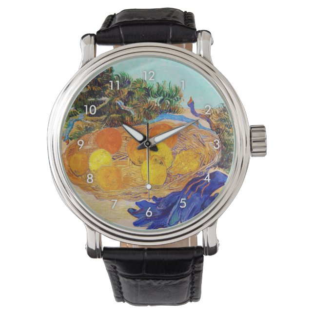 Montre Oranges et citrons avec gants bleus, Van Gogh (devant)