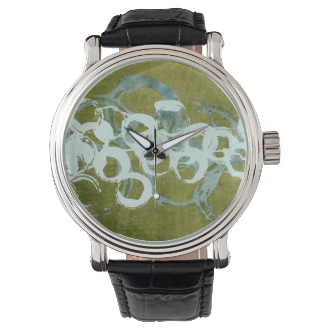 Montre Orbes vertes I (devant)