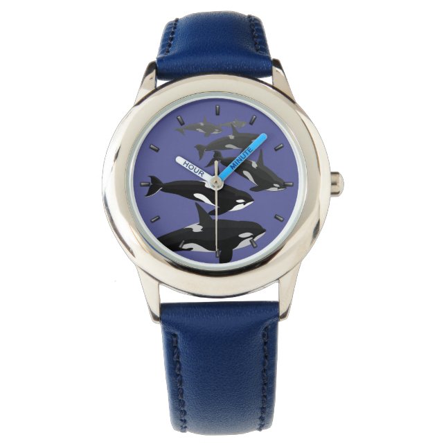 Montre Orca Whale Watch Killer Whale Art Wrist Watch (devant)