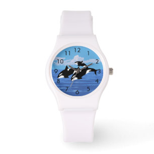 Montre Orcas Custom Sporty White Silicon Watch