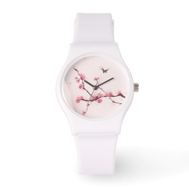 Montre Oriental painting, cherry blossom (Recto)