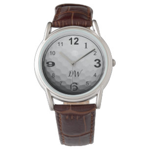 Montre orientée du golf des hommes personnalisés