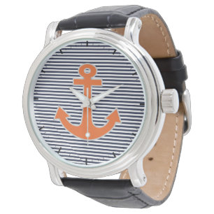 Montre Original Embroidery Anchor Capitaine Nautical