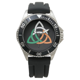 Montre Original Triquetra cercle noeud céleste Irlande D