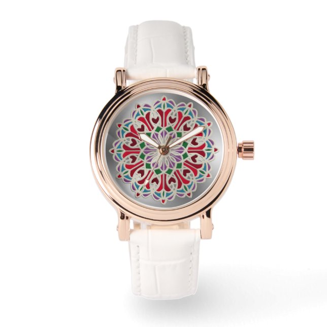 Montre Ornate Elegant Fleuron Mandala (Recto)