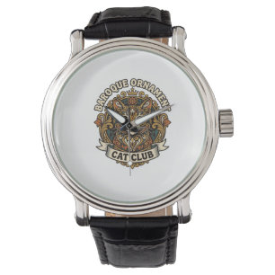 Montre Ornement baroque Chat Cadeau amateur de chat - Orn