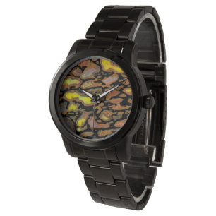 Montre Os de dinosaure multicolore