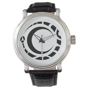 Montre ouroboros et lune 