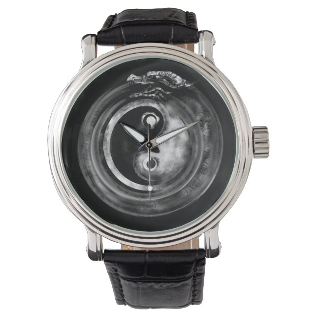 Montre Ouroboros Yin - Yang (devant)