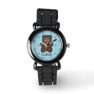 Montre Ours En Teddy Personnalisé Avec Coeur Regarder
