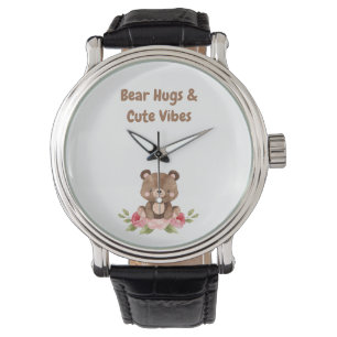 Montre Ours Hugs et Vibes mignonnes