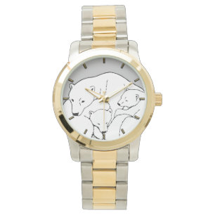 Montre Ours Polaire Observez Ours Faune Ours Cubs Regarde