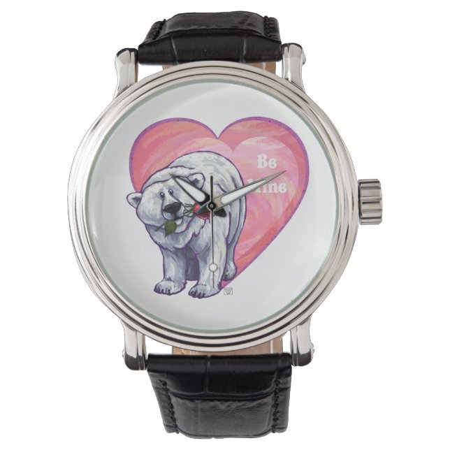 Montre Ours polaire Saint Valentin (devant)