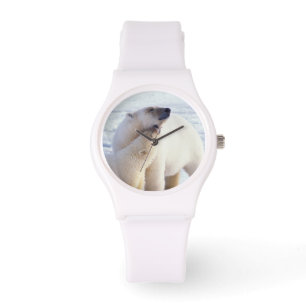 Montre Ours polaire semé avec un petit, emballer