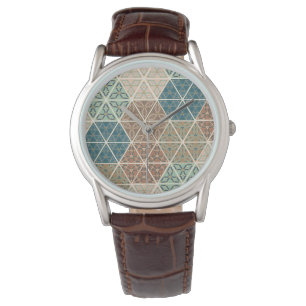 Montre Outdoor   Blue & Green Tribal Pattern