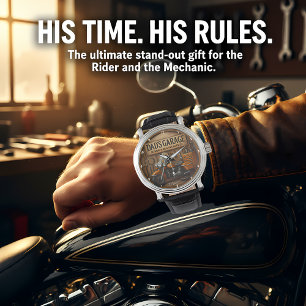 Montre Outils de moto sur le thème de garage rustique pou