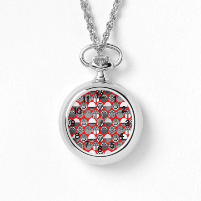 Montre Ovales à motifs gris (Recto)