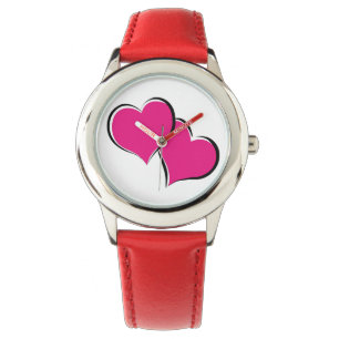 Montre paire de coeurs