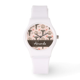 Montre Paix personnalisée Amour ergothérapie