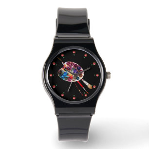 MONTRE PALETTE DE COULEUR ARTISTE ET BROUILLES