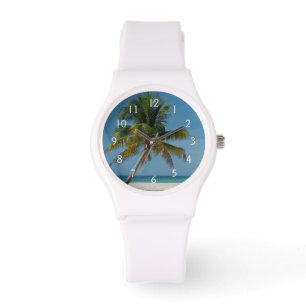 Montre Palmier et plage de sable blanc 2