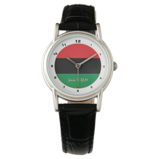 Montre Panafrican, Unia Drapeau Symbole de mode tendance (devant)