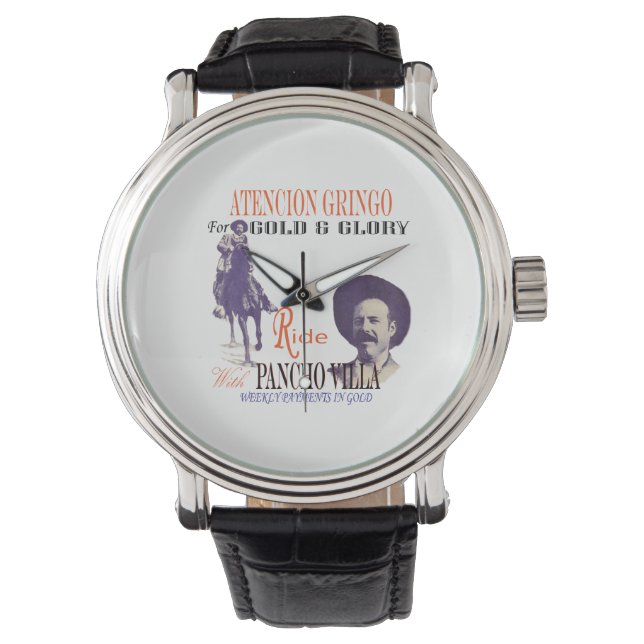 Montre Pancho Villa 🔥 Héros Général Mexicain (devant)