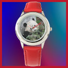 Montre Panda Géant Enfants, Bracelet Rouge