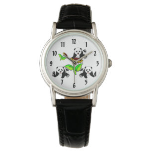 Montre Panda ours de tournesol