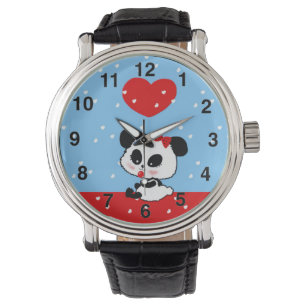 Montre pandas "ours de panda" "bébé de panda bear" "kawai