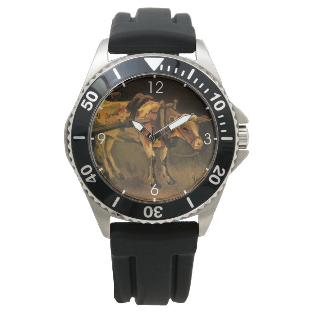 Montre Panier avec boeuf rouge et blanc (Vincent van Gogh (devant)