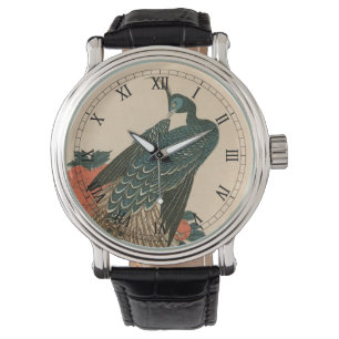 Montre Paon et Pivoines par Hiroshige, Art Japonais