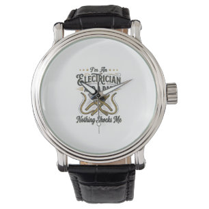 Montre Papa électricien Rien ne me choque Chemise vintage