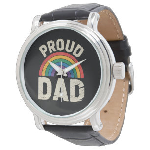 Montre Papa fière LGBTQ Fierté gay Fierté LGBT allié Fête