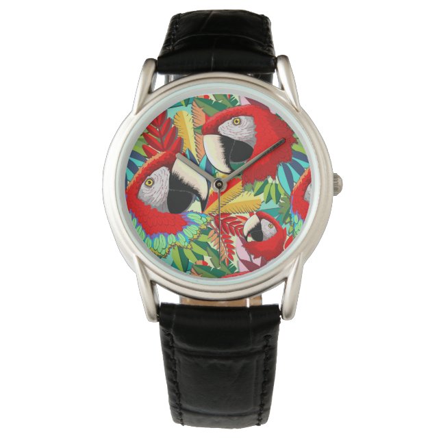 Montre Papier de perroquet Macaw (devant)