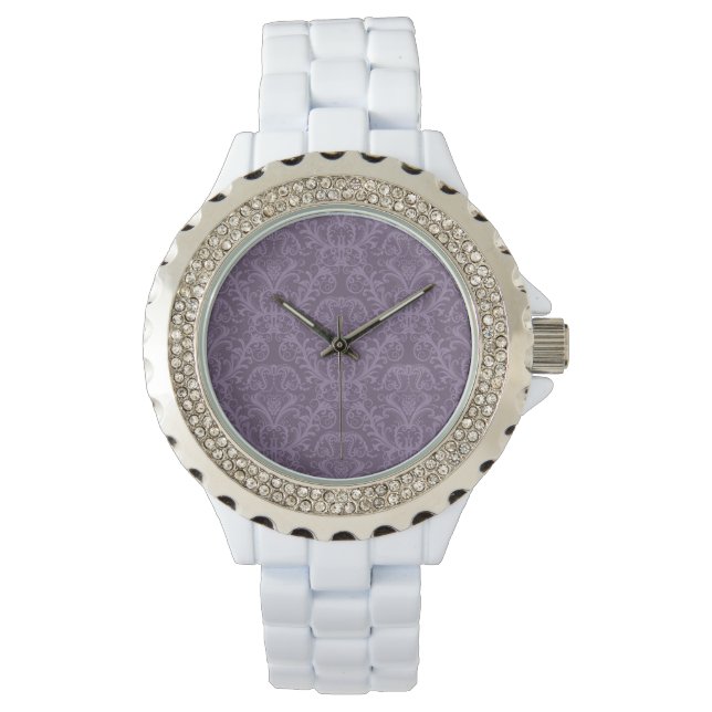 Montre Papier peint violet de luxe (devant)