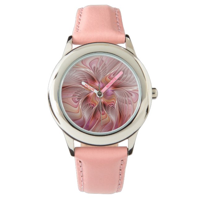 Montre Papillon Abstrait coloré Imaginaire Fractal Art (devant)