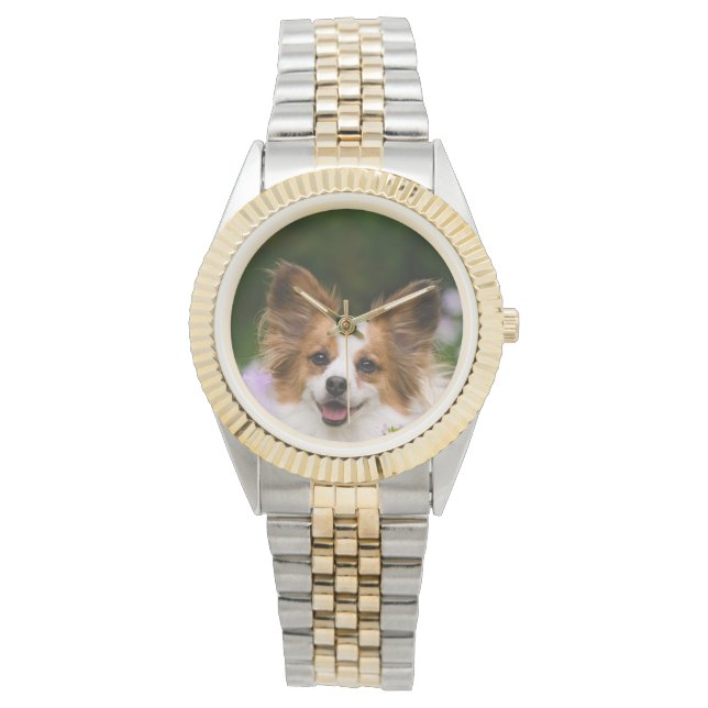 Montre Papillon Dog Cute Portrait romantique - pour les f (devant)