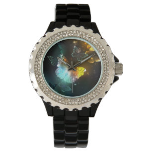 Montre Papillon lumineux et papillons de nuit