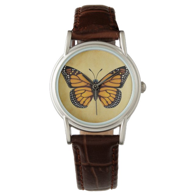 Montre Papillon monarque (devant)