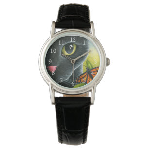 Montre Papillon noir Cat 555