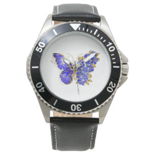Montre Papillon Saphir Fleur