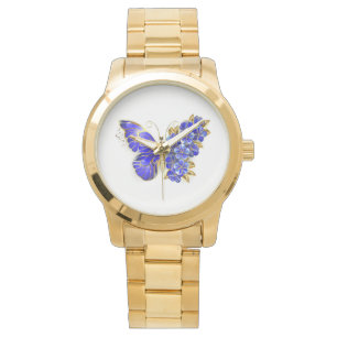 Montre Papillon Saphir Fleur