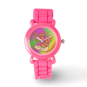 Montre Papillons & Fleurs