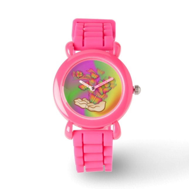 Montre Papillons & Fleurs (Recto)