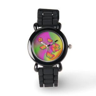 Montre Papillons & Fleurs