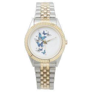 Montre Papillons volants bleus Morpho