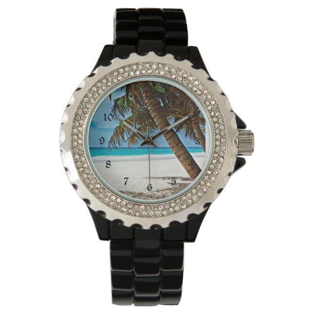 Montre Paradis tropical - Jour ensoleillé à la plage (devant)