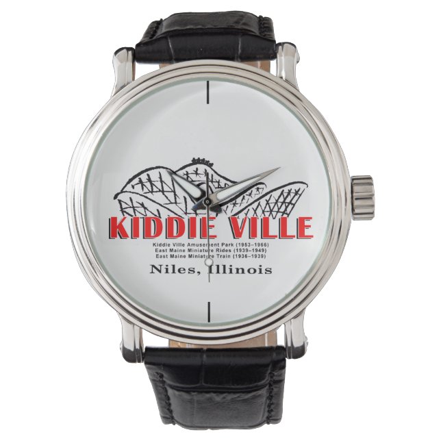 Montre Parc d'attractions Kiddieville, Niles, Illinois (devant)