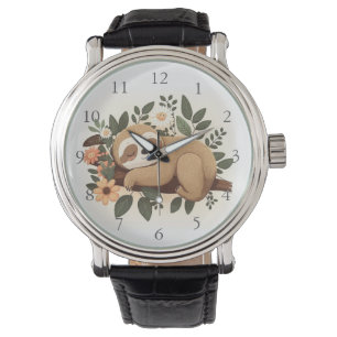 Montre Paresseux paresseux dormant sur une branche dessin